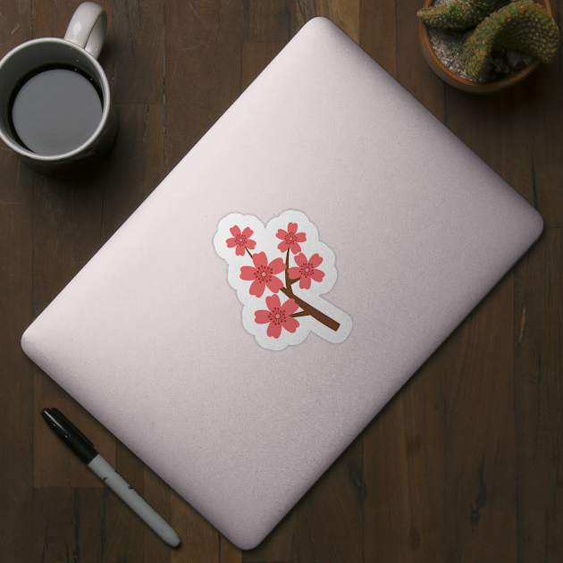 Cute Hibiscus Floral by SWON Design